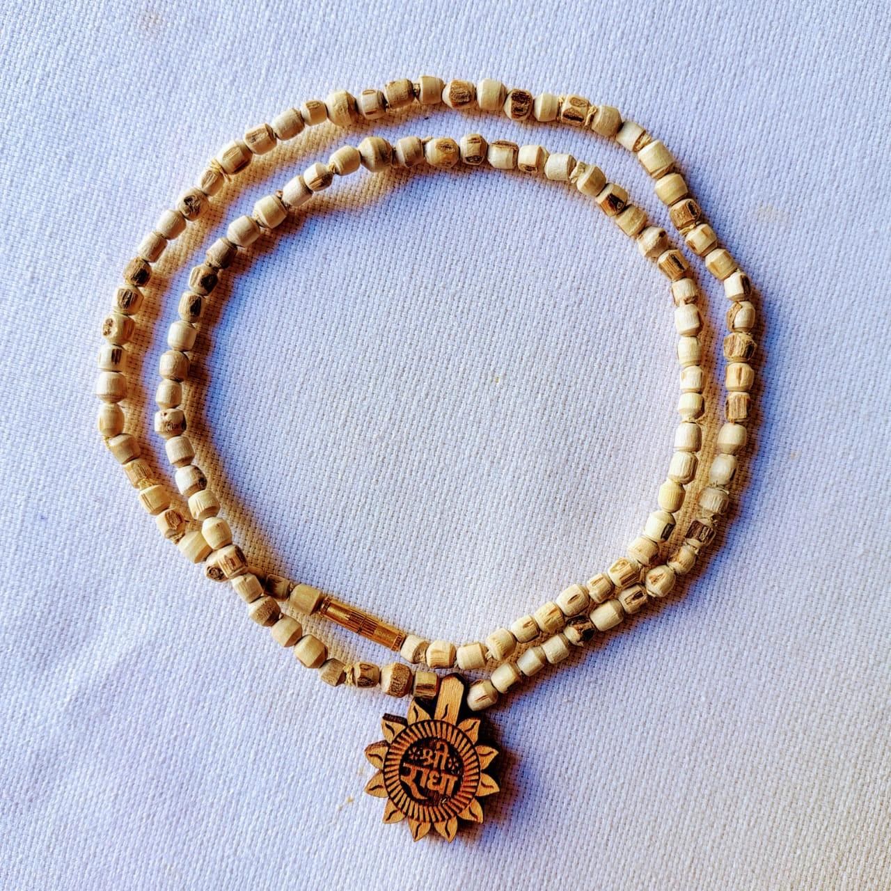 Divine Tulsi Mala with Radha Name Pendant – A Sacred Union of Devotion &amp; Love