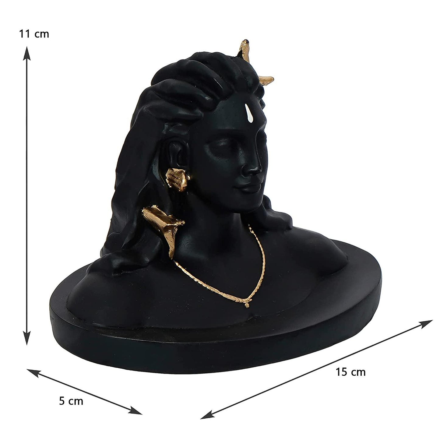 Mystical Black Adiyogi Lord Shiva Figurine – The Ultimate Yogi’s Divine Presence