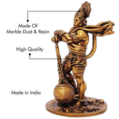 Divine Premium Bahubali Hanuman Idol – Car Dashboard & Home Altar Blessing
