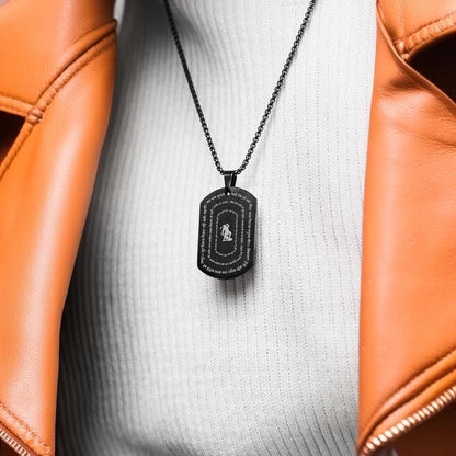 Stainless Steel Hanuman Chalisa Pendant & Chain – Spiritual Jewelry for All